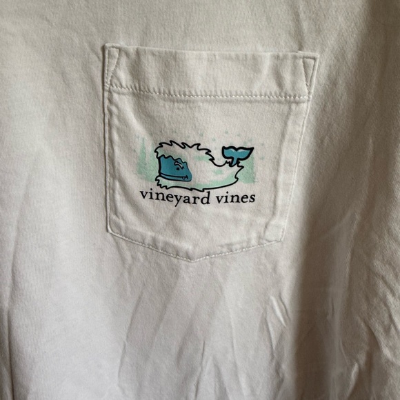 Men’s M White Vineyard Vines Graphic Print Lightweight Long Sleeve Shirt - Picture 2 of 6